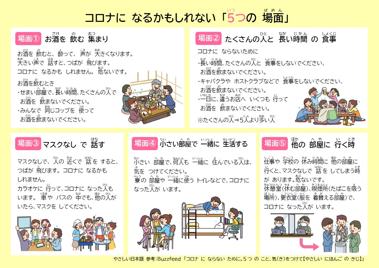 新型コロナウイルス コロナになるかもしれない 5つの場面 ブログ 公益財団法人仙台観光国際協会 Sendai Tourism Convention And International Association